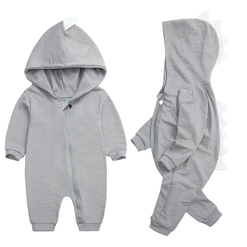 Süße Baby-Overall mit Dinosaurierkapuze – DinoDream Onesie