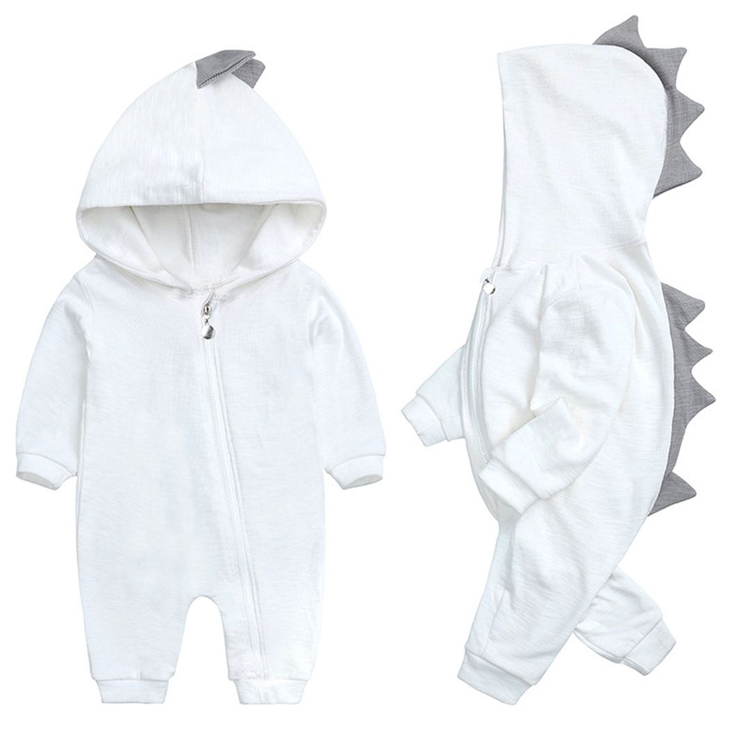 Süße Baby-Overall mit Dinosaurierkapuze – DinoDream Onesie