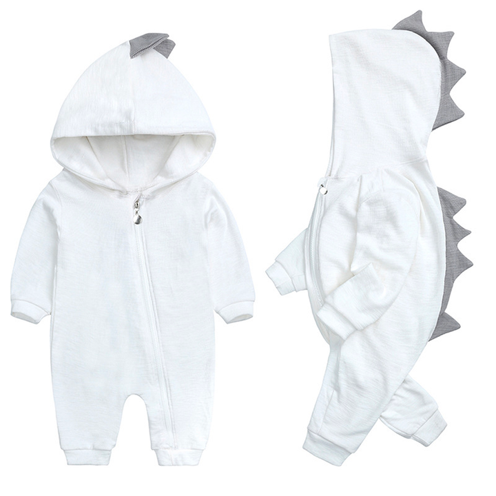 Süße Baby-Overall mit Dinosaurierkapuze – DinoDream Onesie