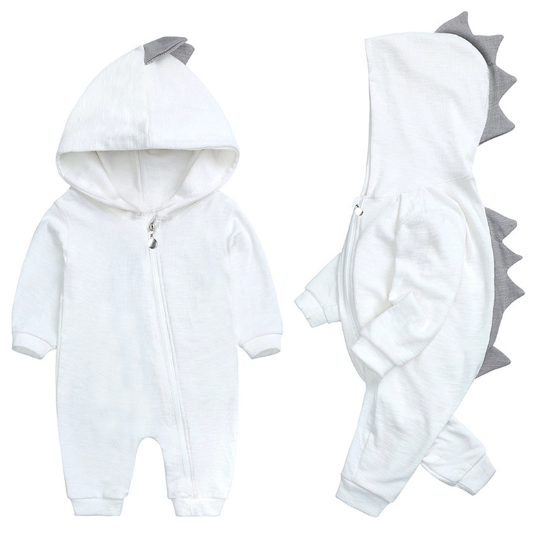 Süße Baby-Overall mit Dinosaurierkapuze – DinoDream Onesie