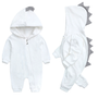 Süße Baby-Overall mit Dinosaurierkapuze – DinoDream Onesie