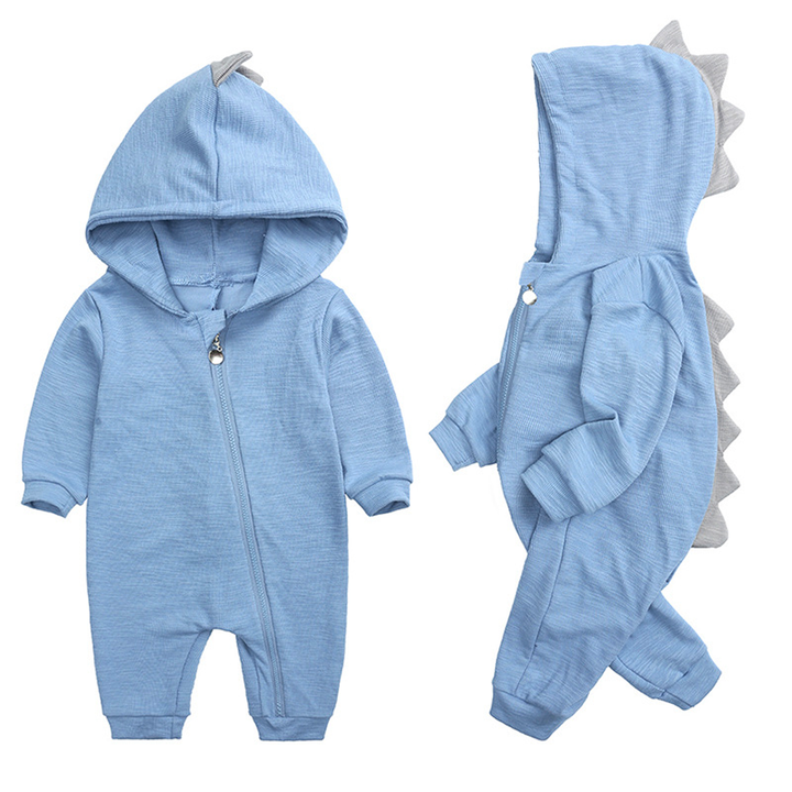 Süße Baby-Overall mit Dinosaurierkapuze – DinoDream Onesie