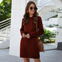 Langes Flanellkleid mit Stil – Elodie