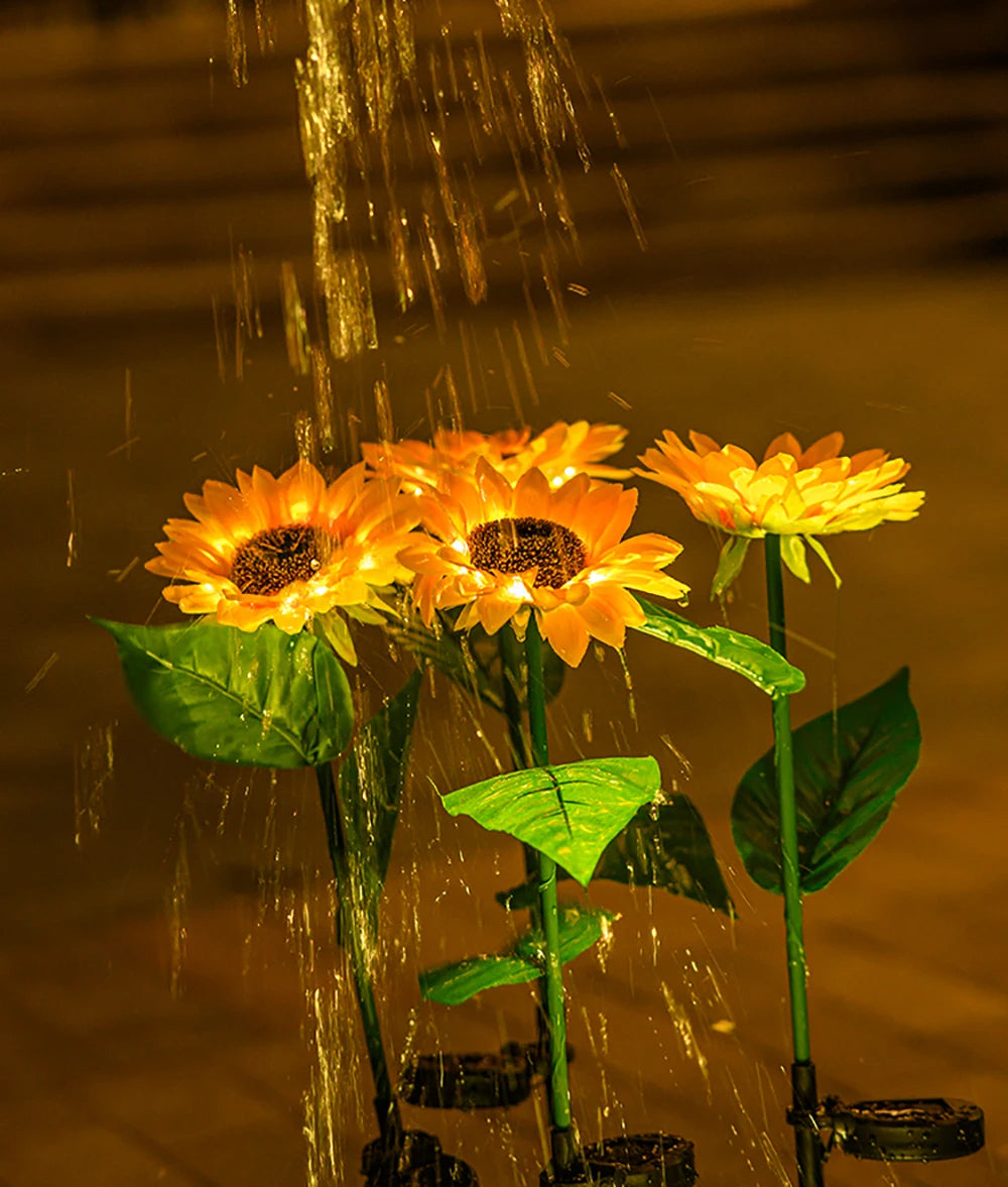 Wasserdichte Solar-Sonnenblumenlampe – SolarBloom