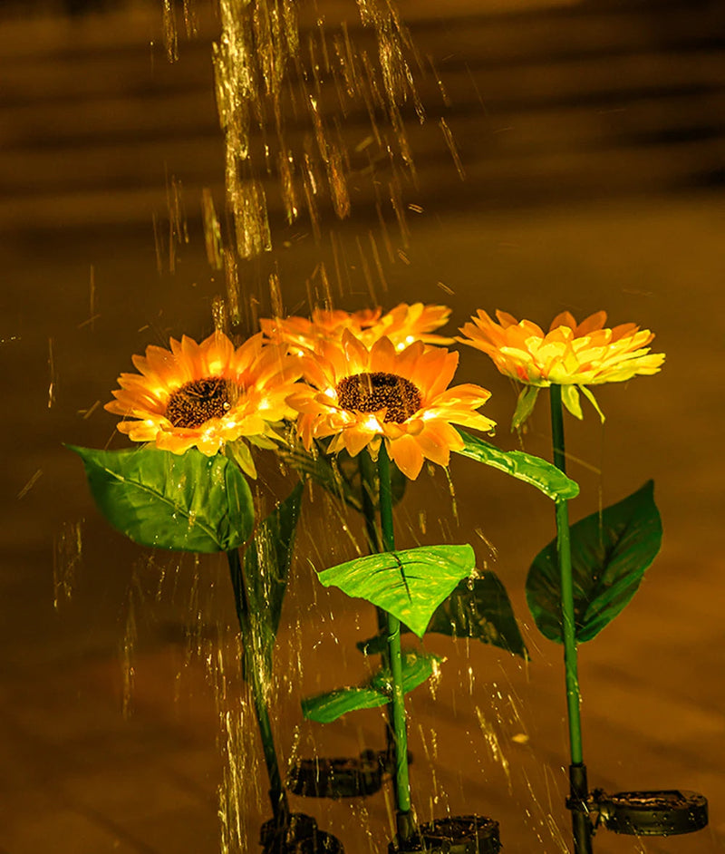 Wasserdichte Solar-Sonnenblumenlampe – SolarBloom