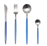 24-teiliges Luxusbesteck aus Edelstahl in Gold-Silber – RoyalGlow