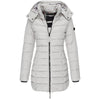 Warme Damen Daunenjacke mit Kapuze - Olivia