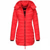 Warme Damen Daunenjacke mit Kapuze - Olivia