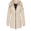 Warme Damen Daunenjacke mit Kapuze - Olivia