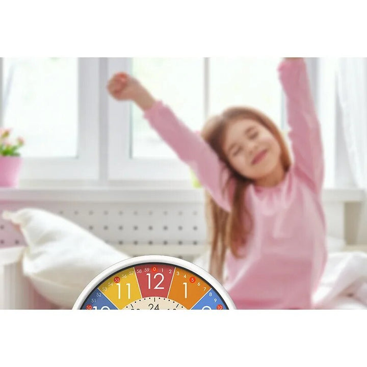 Playful alarm clock for children with educational puzzle function - Tocki
