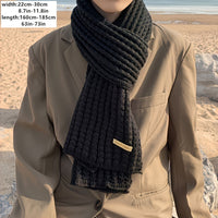 Unisex Strickschal mit geometrischem Muster – Matteo