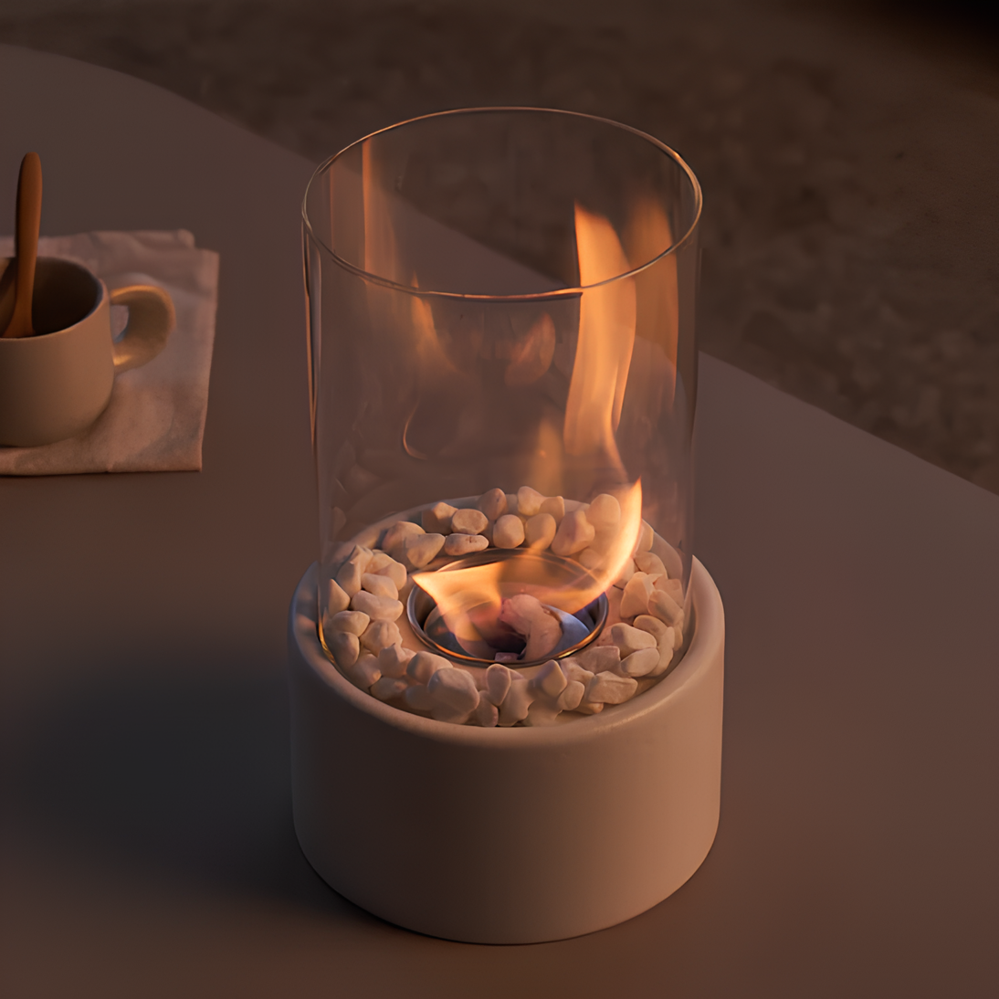 Klassische Öllampe mit offener Flamme - Lumora