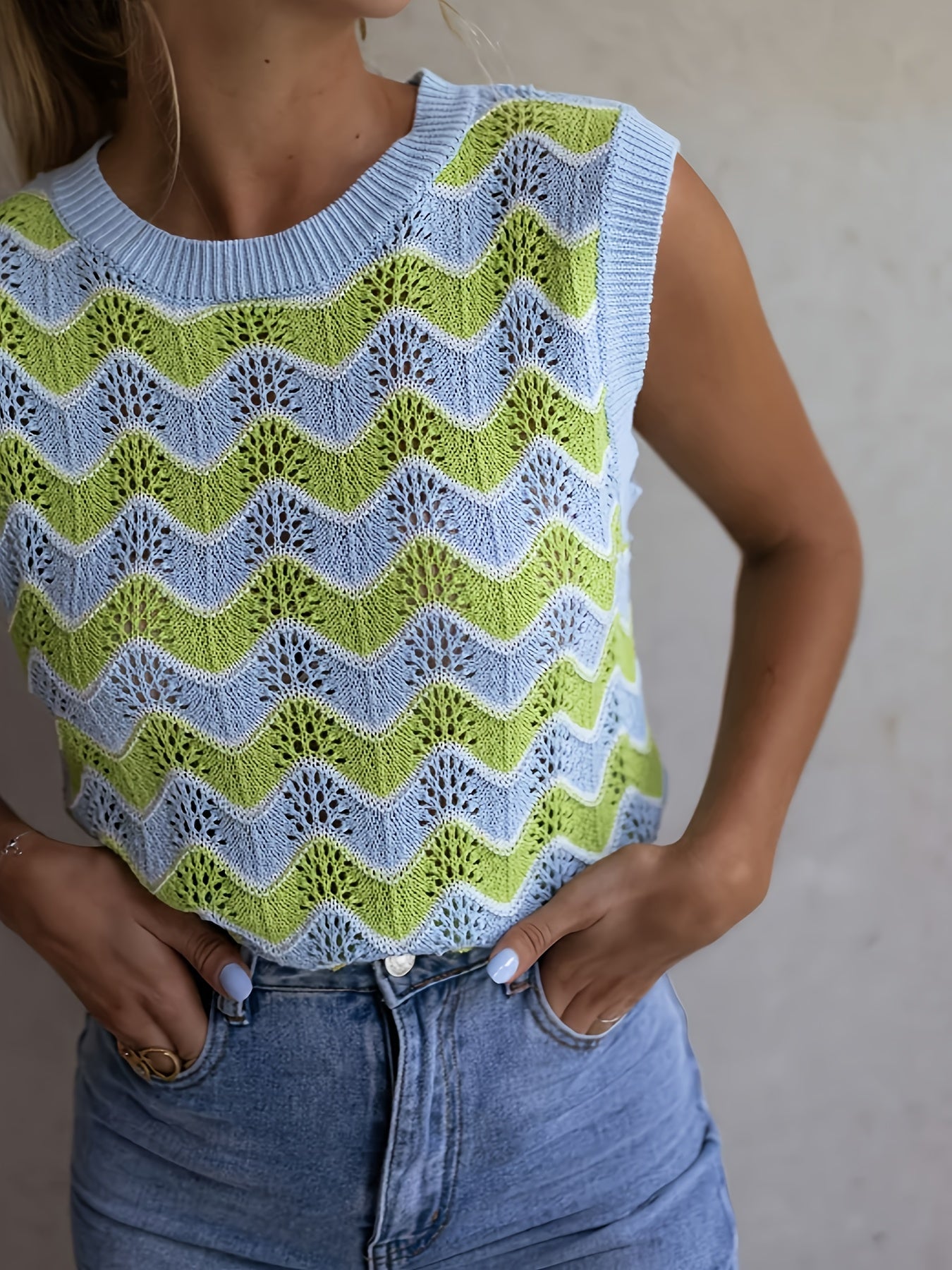 Trendiges Sommertop im Stricklook - StrickGlow