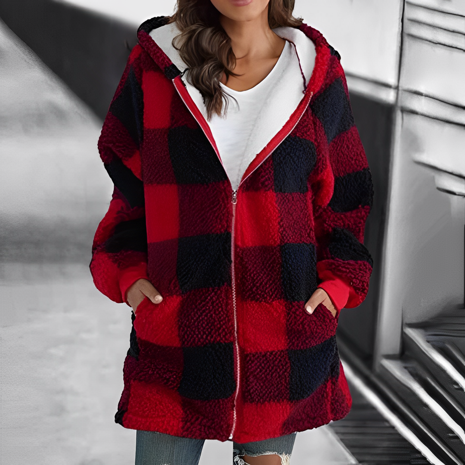 Damenjacke mit Kapuze - Camila