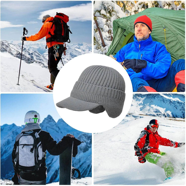 Herren Strickmütze mit Ohrenklappen – Kian (1+1 GRATIS)