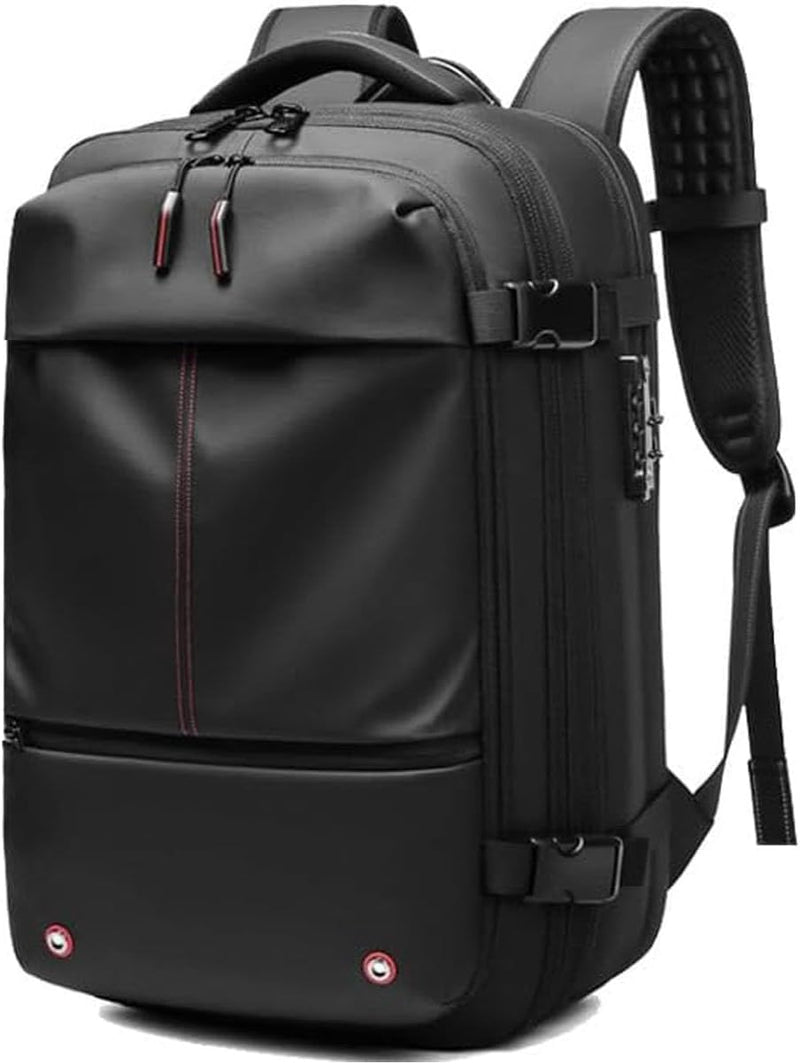 Ausziehbarer Kompressions-Reiserucksack mit Diebstahlschutzschloss und Nassfach