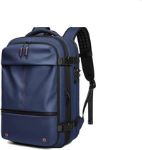 Ausziehbarer Kompressions-Reiserucksack mit Diebstahlschutzschloss und Nassfach