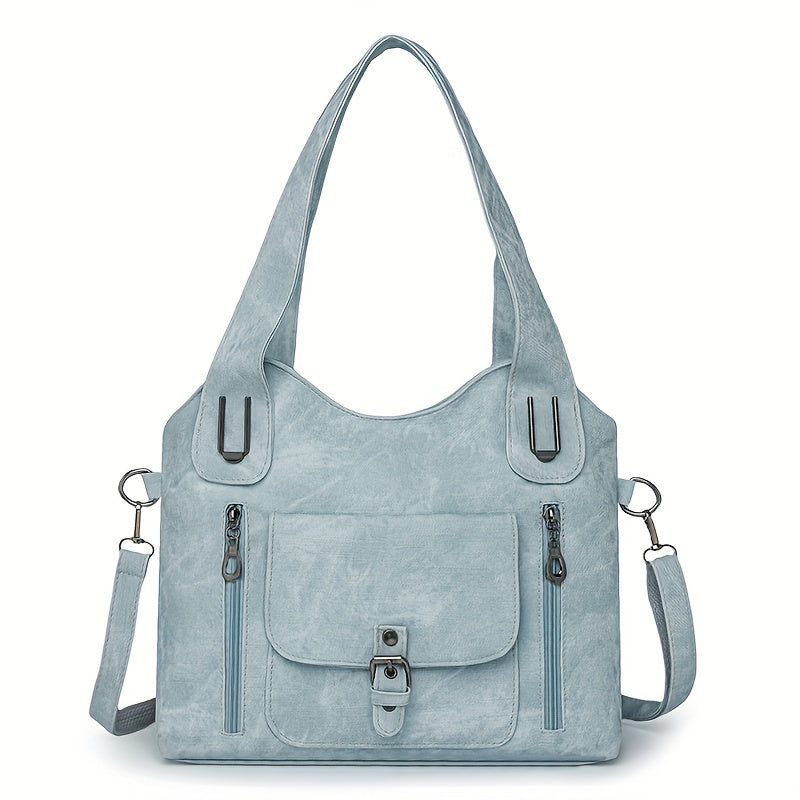 Vintage-Stil Vegane Leder Schultertasche - Marivelle