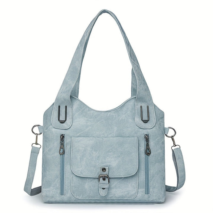 Vintage-Stil Vegane Leder Schultertasche - Marivelle