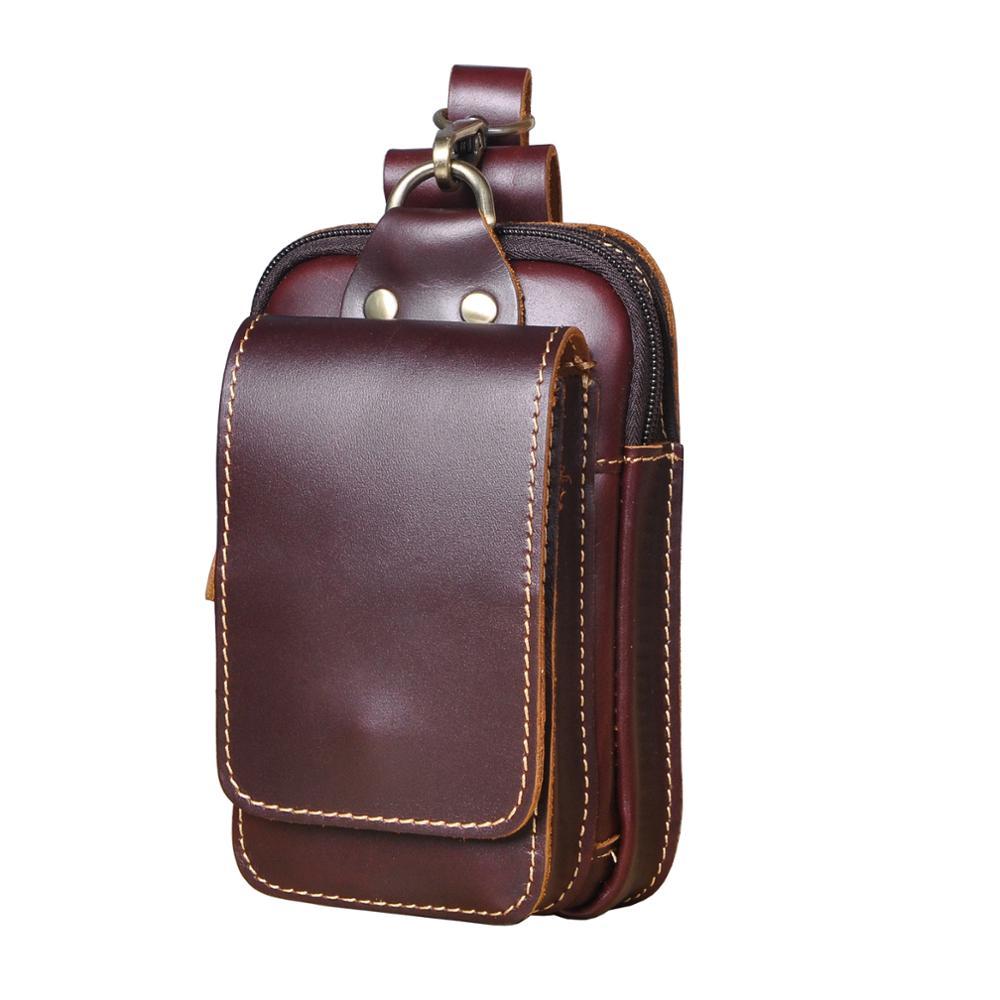 Echtleder Herren-Gürteltasche