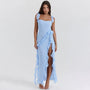 Trendiges Maxikleid mit Rüschen & Chiffon für den Sommer – Amira