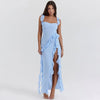 Trendiges Maxikleid mit Rüschen & Chiffon für den Sommer – Amira