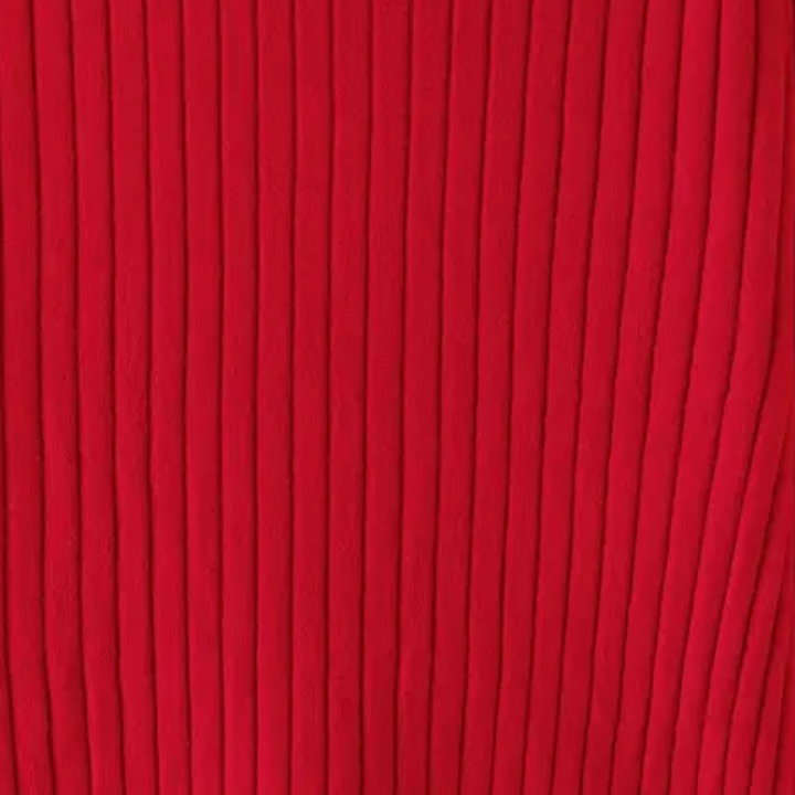 Roter gerippter Stoff, Textur, Hintergrund, Mode, Textildesign, Bekleidungsmaterial.