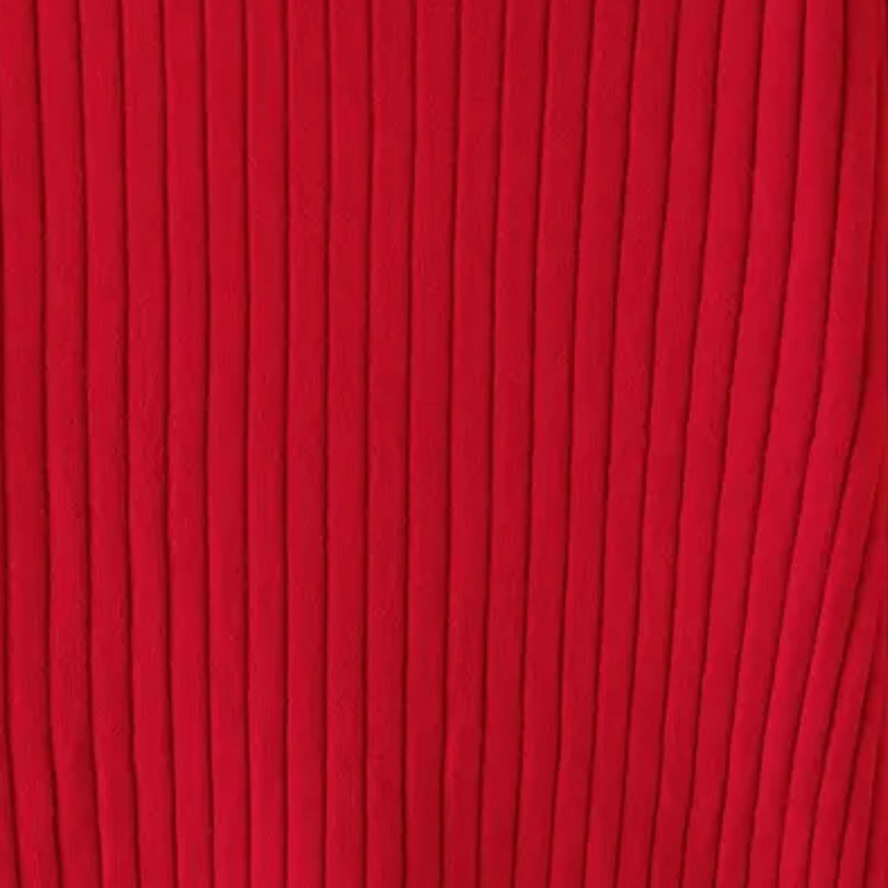 Roter gerippter Stoff, Textur, Hintergrund, Mode, Textildesign, Bekleidungsmaterial.