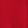 Roter gerippter Stoff, Textur, Hintergrund, Mode, Textildesign, Bekleidungsmaterial.