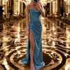 Elegantes Satin-Abendkleid mit Herz-Ausschnitt – Aurora