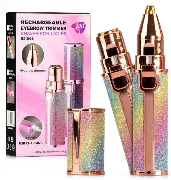 2-in-1 Wiederverwendbarer Gesichts- & Augenbrauen-Epilator – Silvara