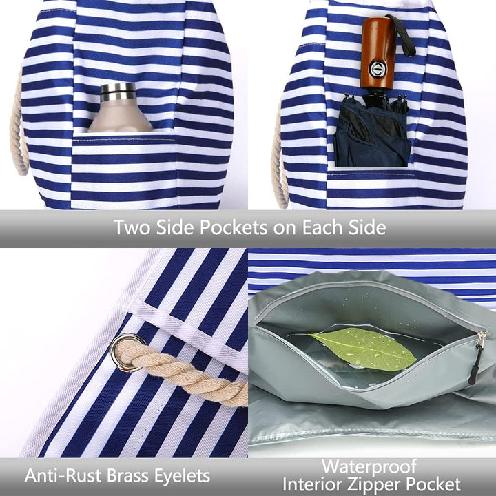 Wasserdichte Extra Große Strandtasche mit Bonus-Reiseetui – CoastCarry