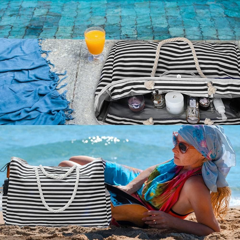 Wasserdichte Extra Große Strandtasche mit Bonus-Reiseetui – CoastCarry