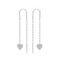 Doppelte Herz Kettenohrringe – Valencia