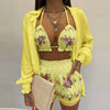 Stylisches 3-teiliges Sommeroutfit für Strand und Pool - TropenGlow