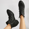 Damen Stiefeletten mit Blockabsatz im Vintage Look – Yolisa
