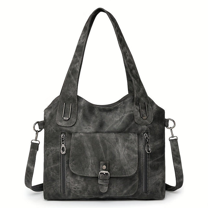Vintage-Stil Vegane Leder Schultertasche - Marivelle