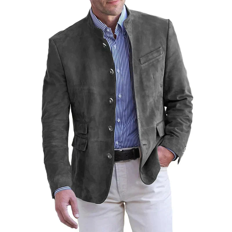 Klassische Button-Down-Jacke für Herren – Magnus