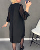 Elegantes Shiftkleid mit Mesh-Details – Gabrielle