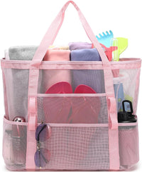 Kaufe 1, Erhalte 1 GRATIS – Extra Große Durchsichtige Mesh-Strandtasche mit 8 Taschen – ClearWave