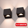 Stilvolle LED Kubus Wandleuchte - LumiCube