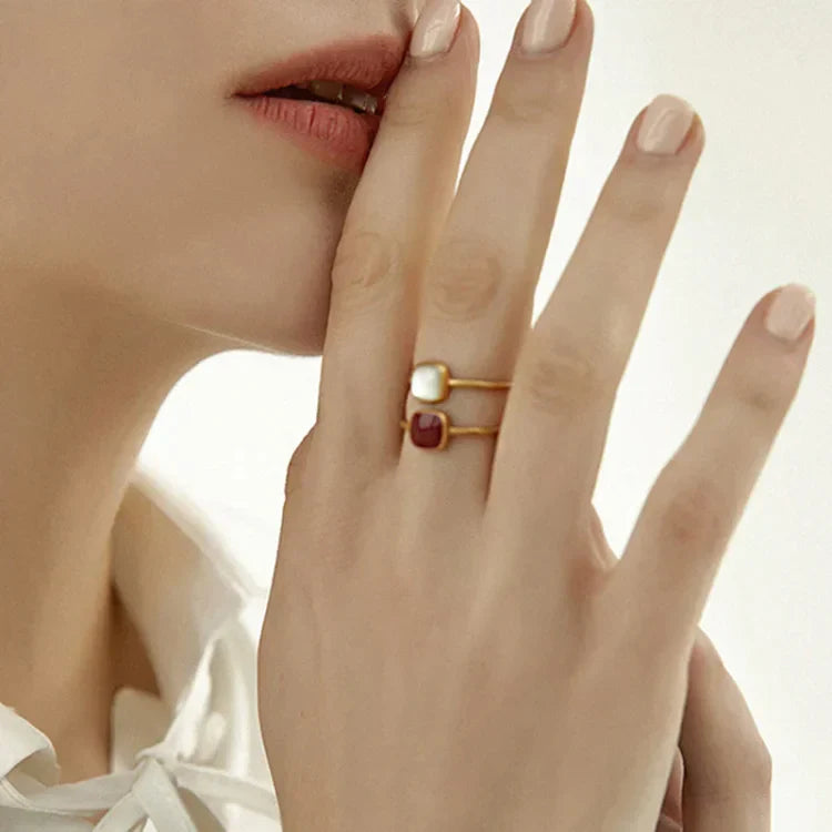 Vintage Emaille-Ring – Elvira