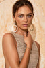 Beige gestricktes durchscheinendes Strandkleid mit luftigem Design – Kaïa