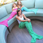 Warme Gestrickte Meerjungfrau-Decke – MermaidDreams