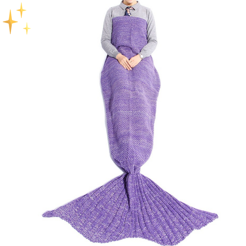 Warm Knitted Mermaid Blanket – MermaidDreams
