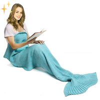 Warm Knitted Mermaid Blanket – MermaidDreams
