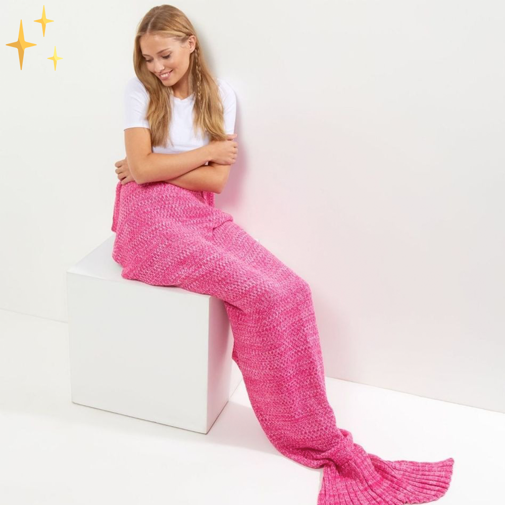 Warm Knitted Mermaid Blanket – MermaidDreams