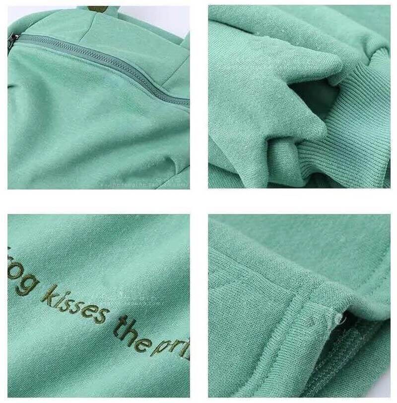 Unisex-Kapuzenpullover mit Frosch-Design – Froggy