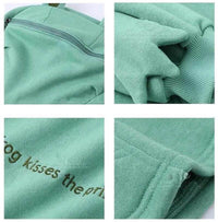 Unisex-Kapuzenpullover mit Frosch-Design – Froggy