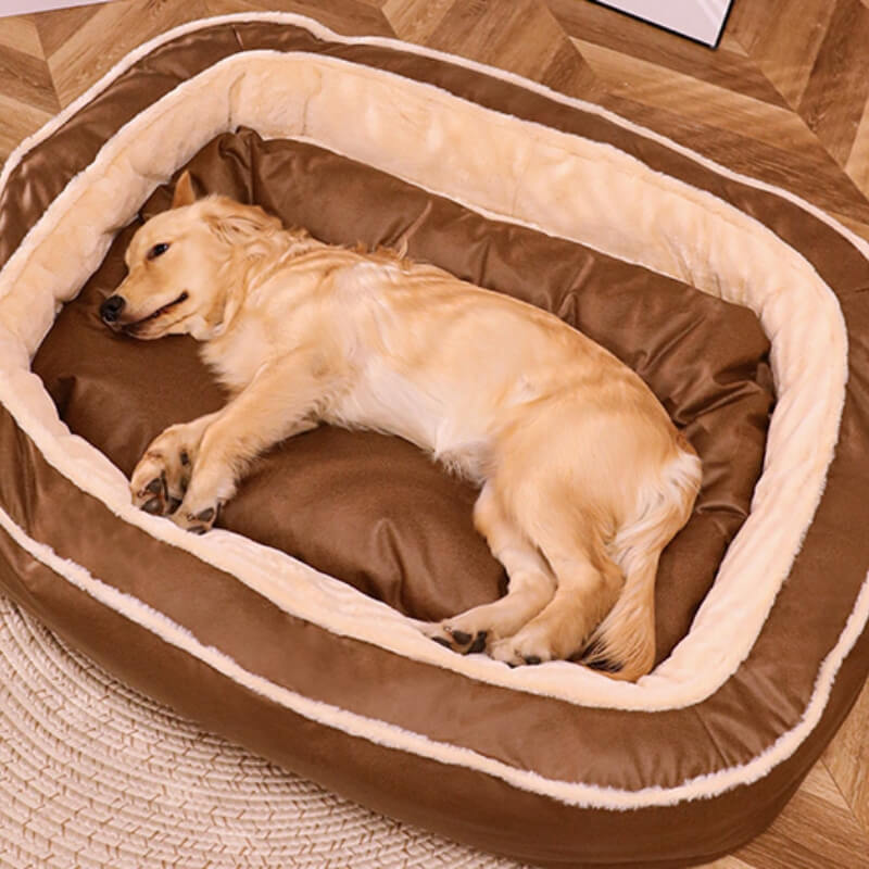 Luxuriöses Hundebett mit abnehmbarem Bezug – CozyPaw™